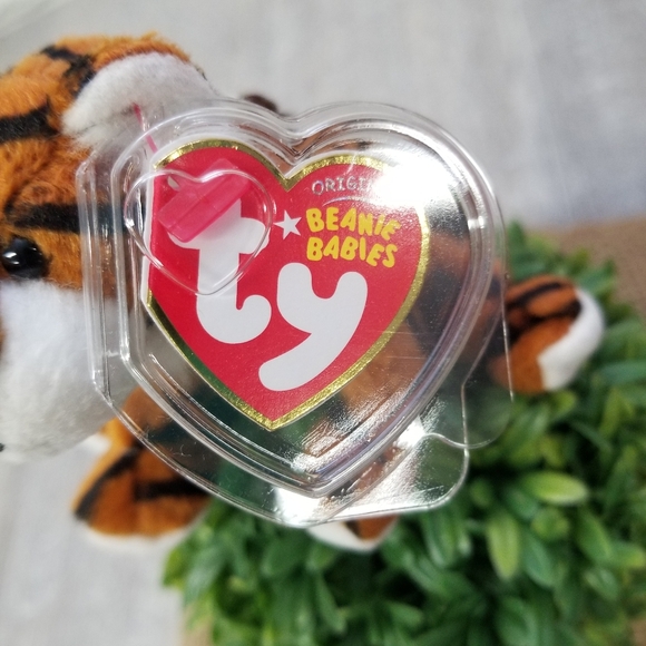 Ty Stripey The Tiger Plush Metal Key Clip - Picture 3 of 5
